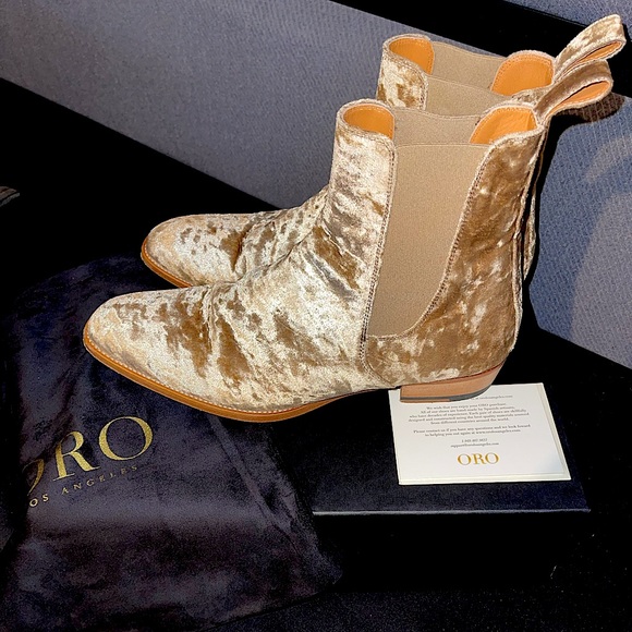 Reggio Velvet Chelsea Boots 